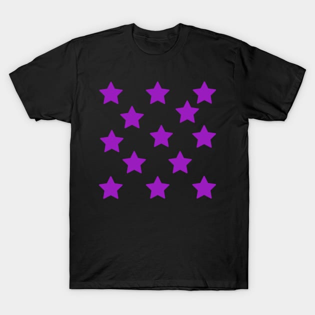 Purple Stars T-Shirt by Celtic Morrigan